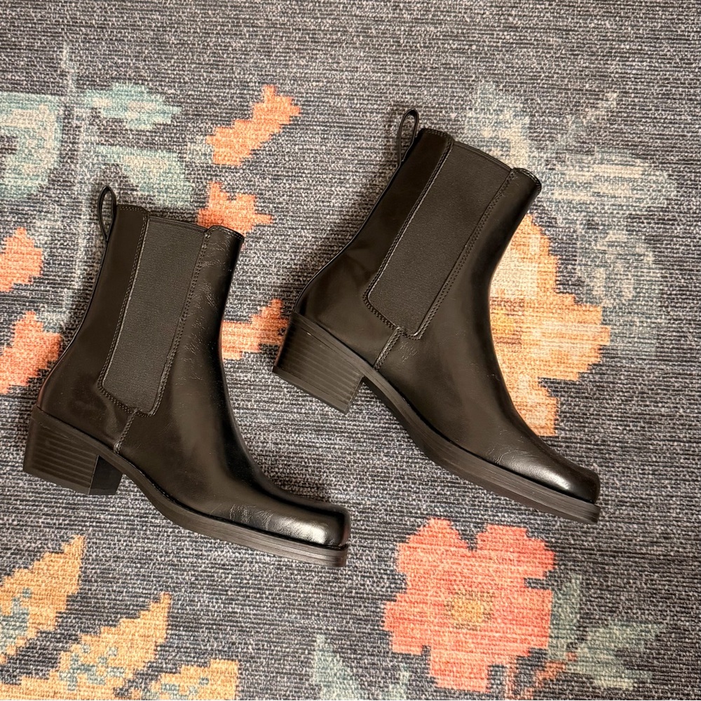 h&m black ankle boots